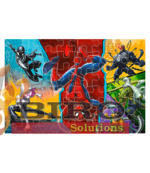 TF Puzzle - "100" - "Upside down / Disney Marvel Spiderman